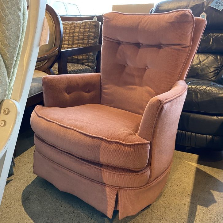 Punk Pink Stationary Rocking Armchair