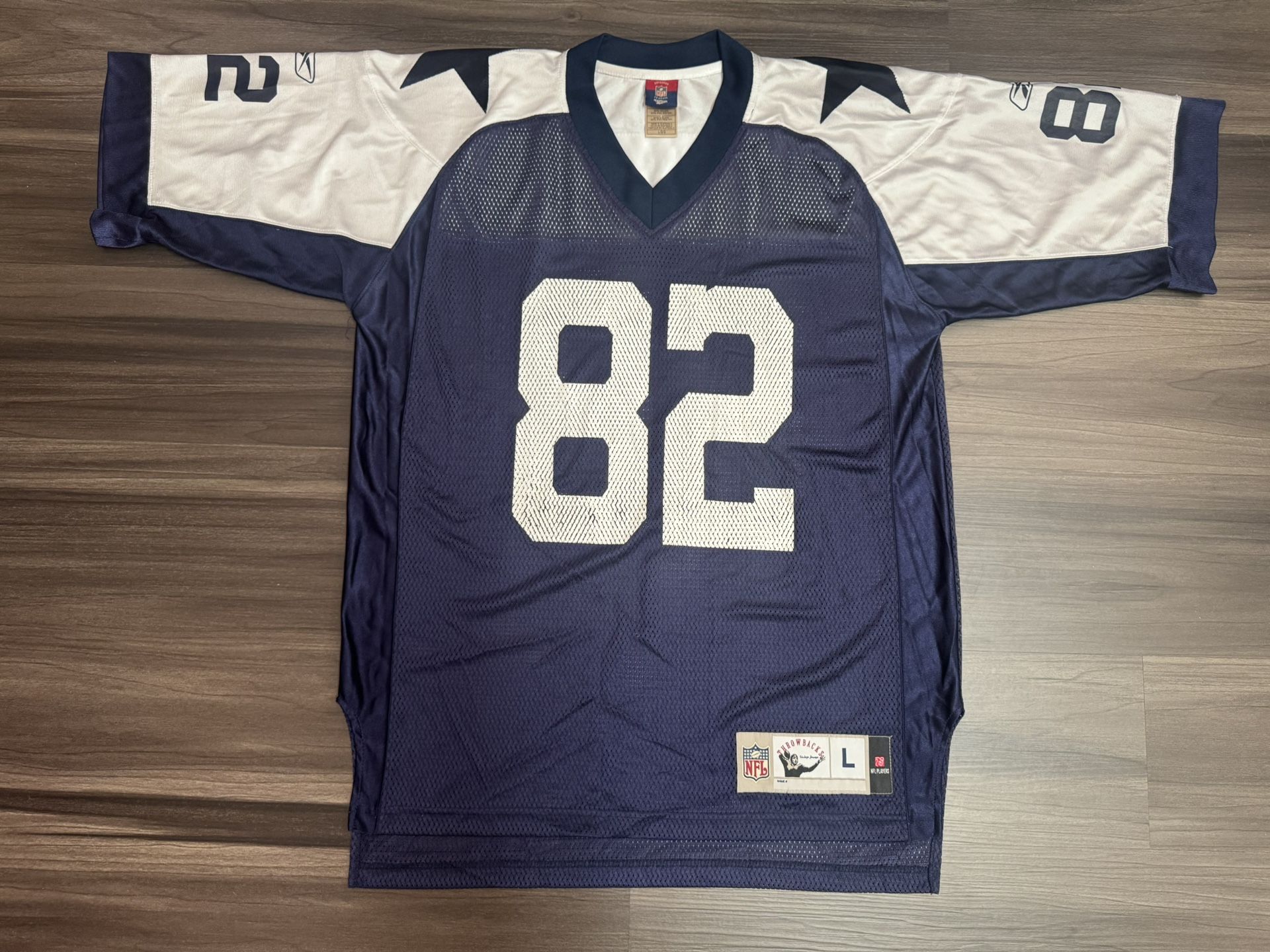 Reebok Dallas Cowboys Jason Witten #82 Vintage Throwback Collection Jersey Large 100% authentic. Signs of wear. The product is a Reebok Dallas Cowb