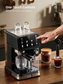 UDI 20 Bar Espresso Machine, 9-in-1 Coffee Maker | Automatic Milk Frother