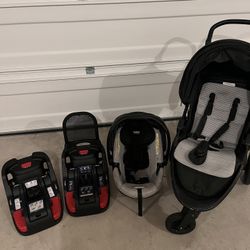 Britax B-Free Premium & B-Safe Gen2 FlexFit+ Travel System Clean Comfort
