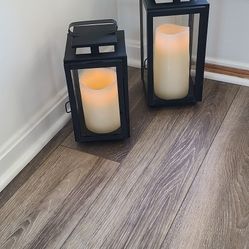 Two Lanterns With Candles