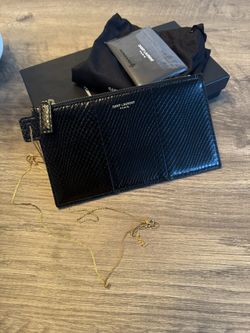 Ysl Python Clutch 
