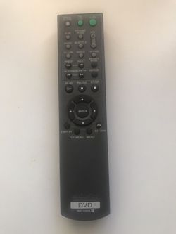 Sony remote control TV DVD