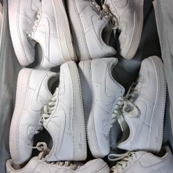 5 Pairs Of Like New Air Force 1's. All Are Size 10