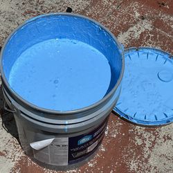 5 gallons Paint Sherwin Williams Weather Sealed Exterior Semi Gloss Blue 