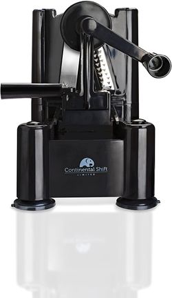 Continental Shift - Smartest Black 3-Blade Zoodler Spiralizer Vegetable Slicer - Veggie Pasta, Noodle, Spaghetti Maker - for Low Carb Paleo Gluten-Fre