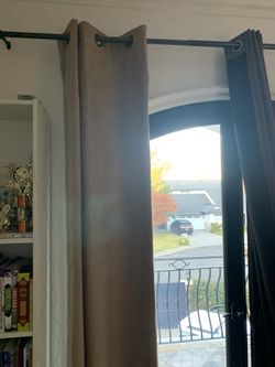 Light Brown Suede Blackout Curtains