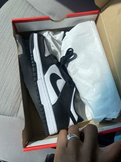 Nike Dunk Low White Black Size 7w/5y