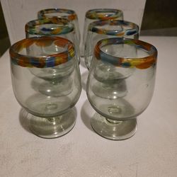 MEXICAN WINE GLASSES 12 TOTAL