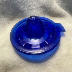Vtg Cobalt Blue Juice Reamer 