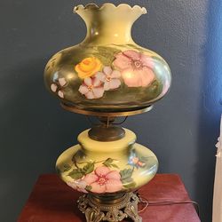 Large Vintage Hurricane Lamp