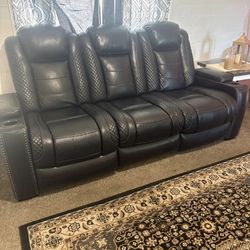 Leather sofa live seat recliners from Ashley’s