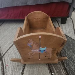 Wood Doll Craddle
