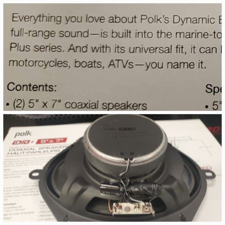 5X7 DOOR SPEAKERS SAME AS 6X8 BY POLK AUDIO