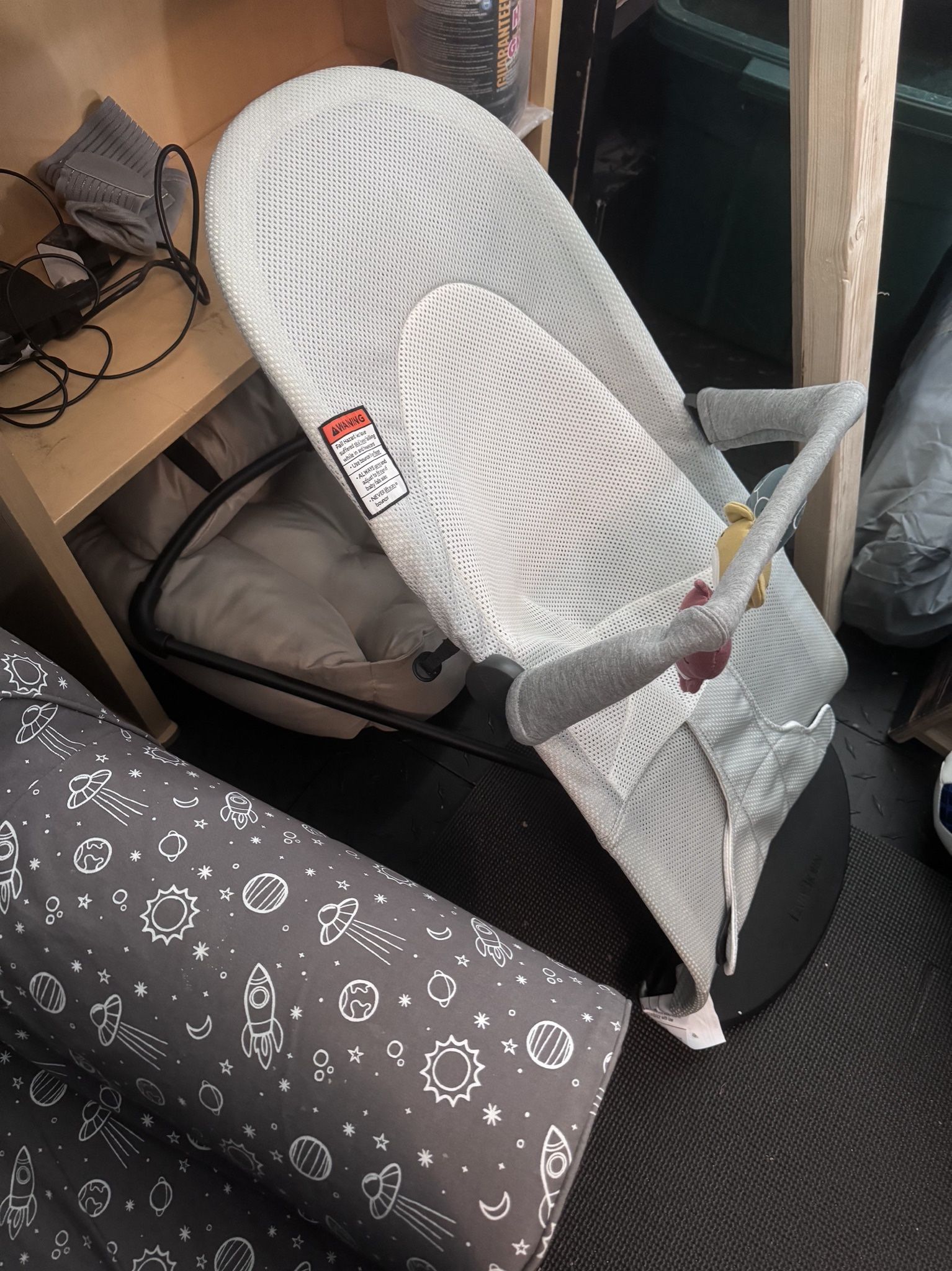 Selling Gently Used Baby Bjorn Bouncer With Clip On Toy