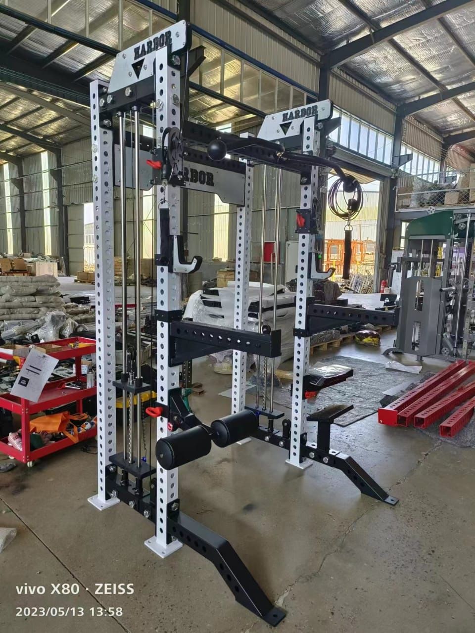 New Half Squat Rack Functional Trainer 400lb Weight Stacks | Spotters | J cups | Pull Up Bar | Adjustable Pulley System ‼️FREE DELIVERY AT FULL PRICE