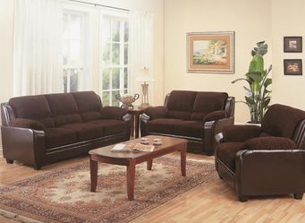 New Leather Sofa & Loveseat Set $639