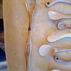 Hand Carved Mesquite Forks And Spoons