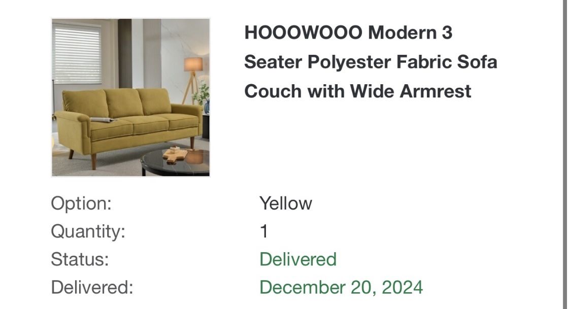 Less than a year and pet free sofa for sale