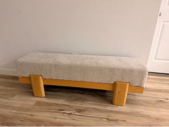 Upholstered Entryway Bench, Shoe Bench End of Bed Stool with MDF Frame