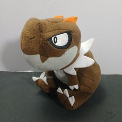 Tomy Pokémon Tyrunt 6" Tall Plush 2015 Brown Dinosaur Stuffed Animal No Tags