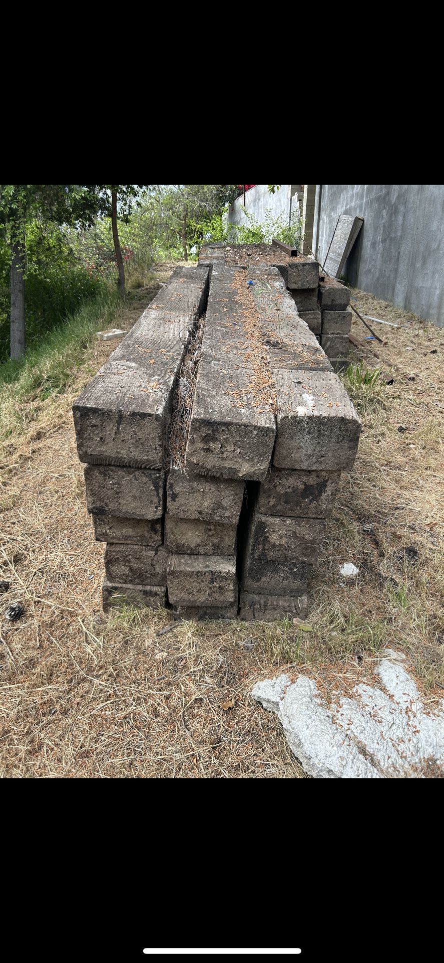 Wood For Retainer Walls Or Train Tracks