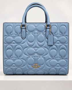 Brand New Coach Azure Signature Leather Tote CY672 – $375