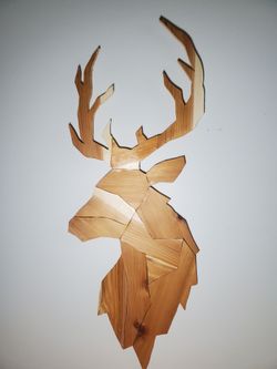 Wooden Elk - Wall Decor