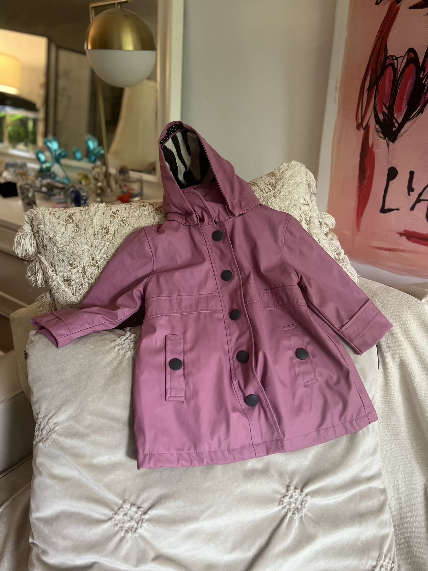 Hatley terrycloth lone raincoat . Size 2T