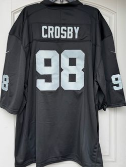 4XL - RAIDERS #98 MAXX CROSBY JERSEY