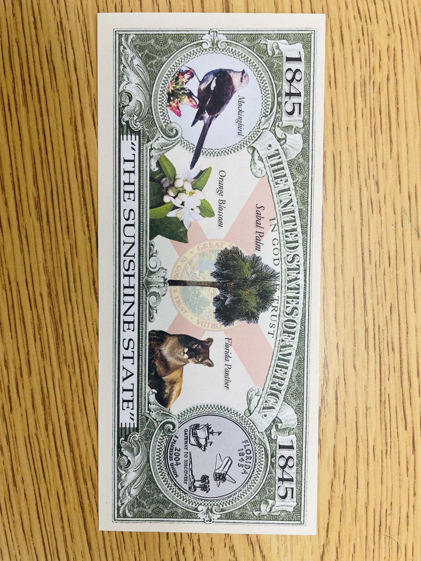 Florida Commemorative bill $20.00 CASH, TEXT FOR PRICES. 