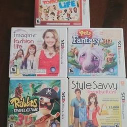 5 Nintendo 3DS Games. $30