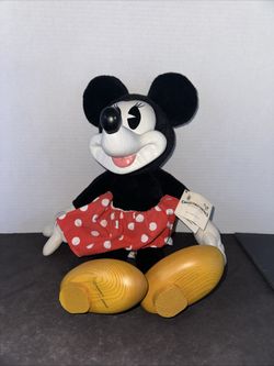 Vintage Disney Minnie Mouse Applause Woodsculpt Series 16” Plush 1989