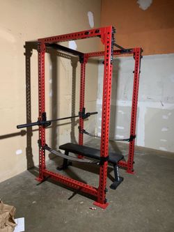 Rogue Monster Power Rack and Other Gym Equipment