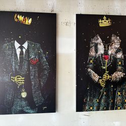 King And Queen Canvas Art 