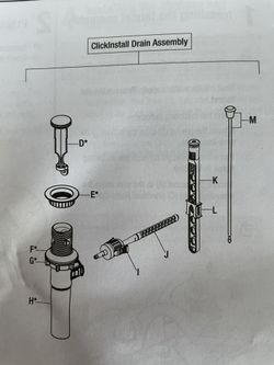 Bathroom Faucet Drain Assembly Kit, Qty-2 Kits