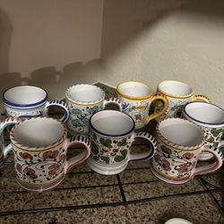 Starbucks By Sambuco Hand Painted Coffee Mugs 