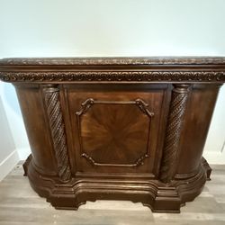 Wood Bar With Granite Top
