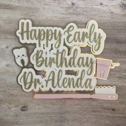 Happy Birthday Cake Topper