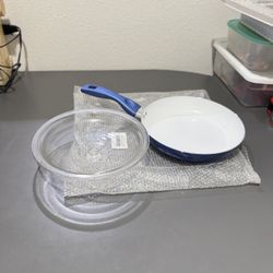 Brand new DENMARK 2 set of 10” wok with glass lid