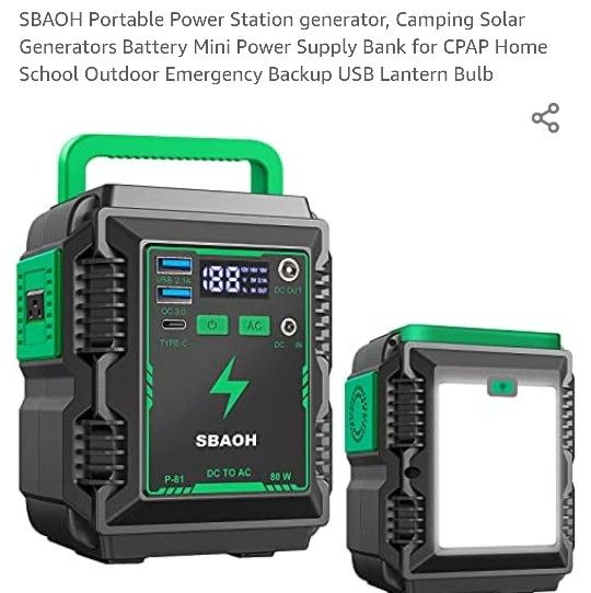 Portable Camp Power Station Generator
