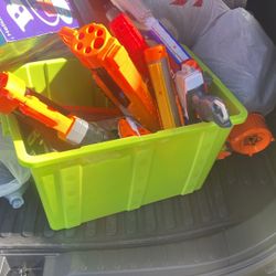 Bucket Of Nerf Guns 