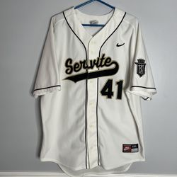 Servite Friars Baseball Jersey Mens XXL White Nike High School Baseball