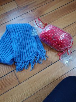 Two Knitted Kids Scarfs 