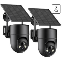 Solar Security Cameras Wireless Outdoor, 2.4GHz WiFi