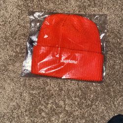 Supreme Red Beanie 