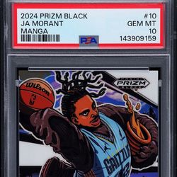 2024 Prizm Black Ja Morant Case Hit Manga