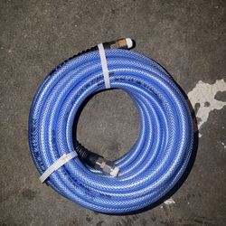 ATP Coiled Air Hose: 3/8 in Hose Inside Dia., Blue, Carbon Steel x Carbon Steel, MNPT x MNPT