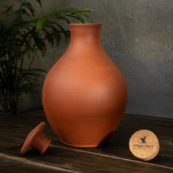 Village Decor Terracotta Water Dripper/Self Watering Terracotta Pot Automatically Water Your Plants While on Vacation - 48 Oz