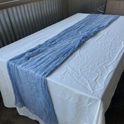 Light Blue Table Runners $3 Each